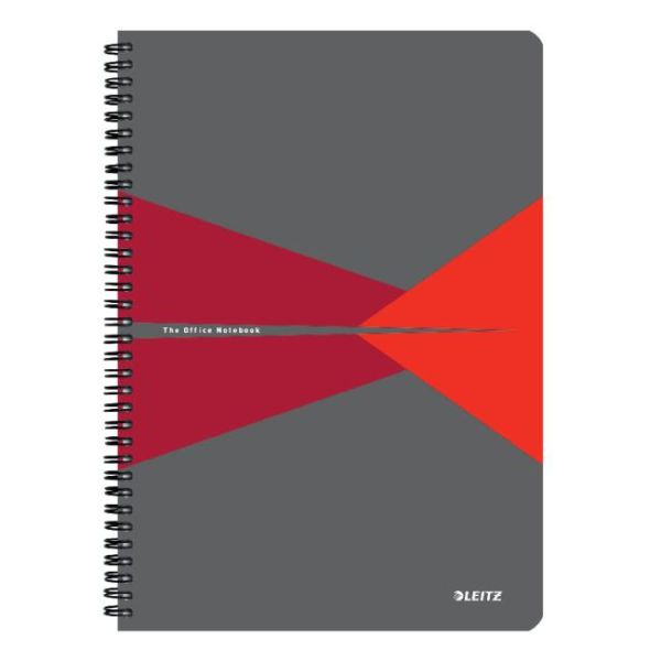 Blok Leitz Office Card A4 90 listov linajkový červený 