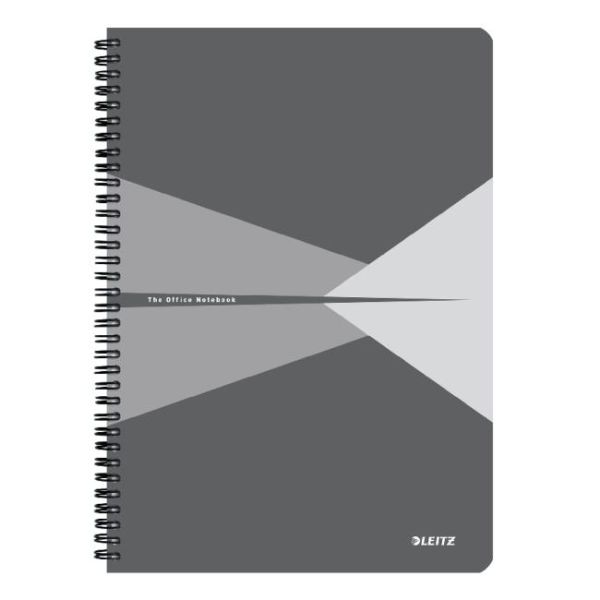 Blok Leitz Office Card A4 90 listov linajkový sivý 