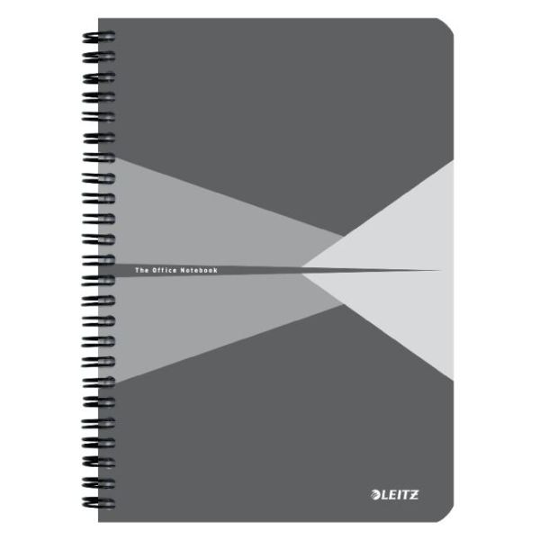 Blok Leitz Office Card A5 90 listov linajkový sivý 