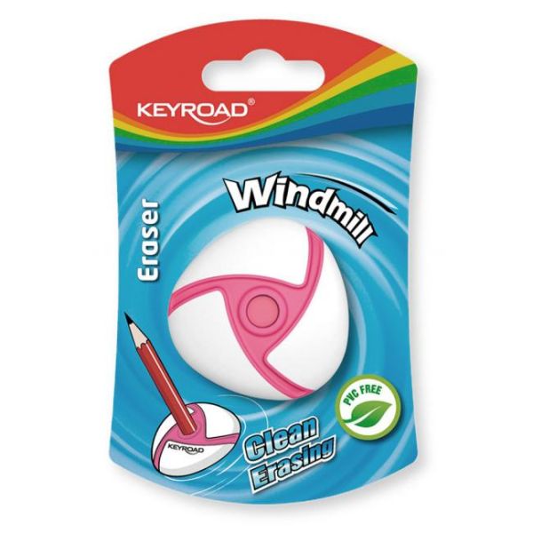 Guma univerzálna KEYROAD Veterný mlyn , blister, mix farieb 