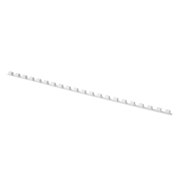 Plastové hrebene Q-CONNECT 6mm biele 