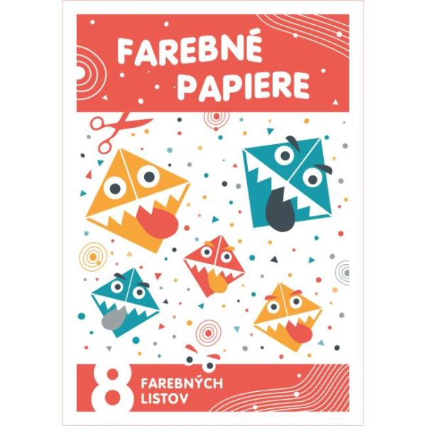 Farebný papier A4 8 listov 