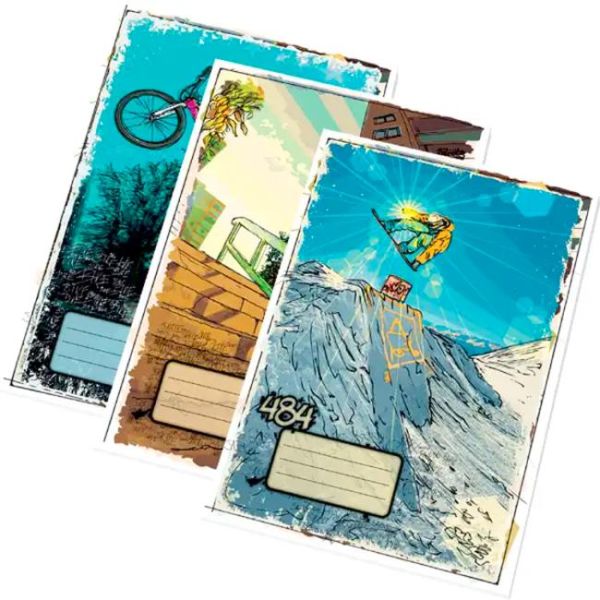 Zošit 484, A4, 80 listov, linajkový 