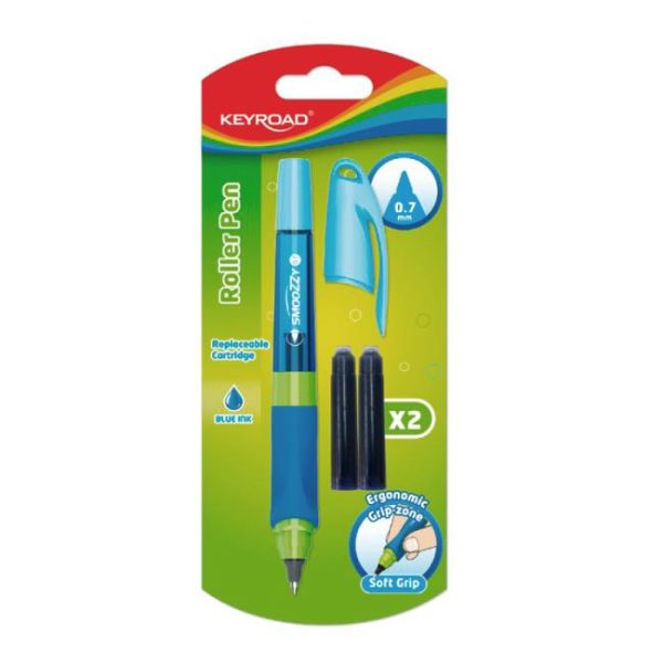 Guľôčkové pero KEYROAD Easy Writer 0,7 mm, blister, 2 náplne, mix farieb 
