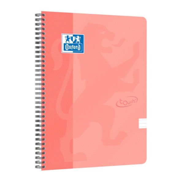 Blok Oxford Nordic Touch lososový, A4+, 70 listov, linajkový 