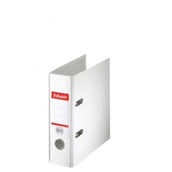 Zakladač pákový Esselte celoplastový A5 7,5cm biely 