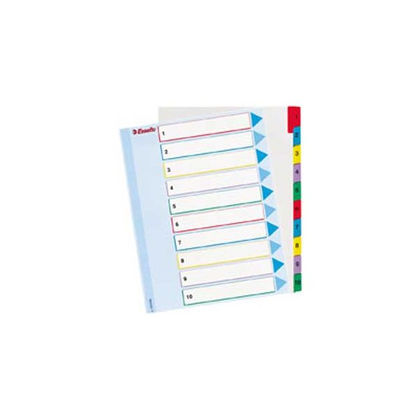 Kartónový rozraďovač Esselte ProjectPro 1-10 maxi 