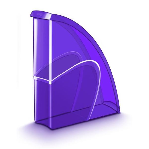 Stojan na časopisy Cep Happy transparentný fialový 