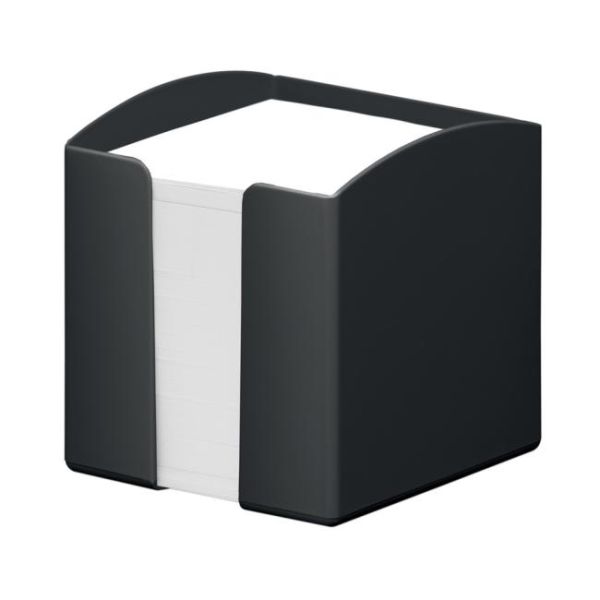 Držiak na papierové bločky, plastový, 100x100 mm, naplnený, DURABLE "ECO", čierna