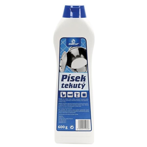 Satur tekutý prášok 600 g na riad, vane, keramiku, umývadlá 