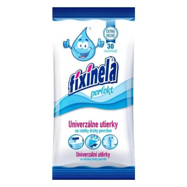 Vlhčené utierky Fixinela perfekt univerzálne, 30 kusov 