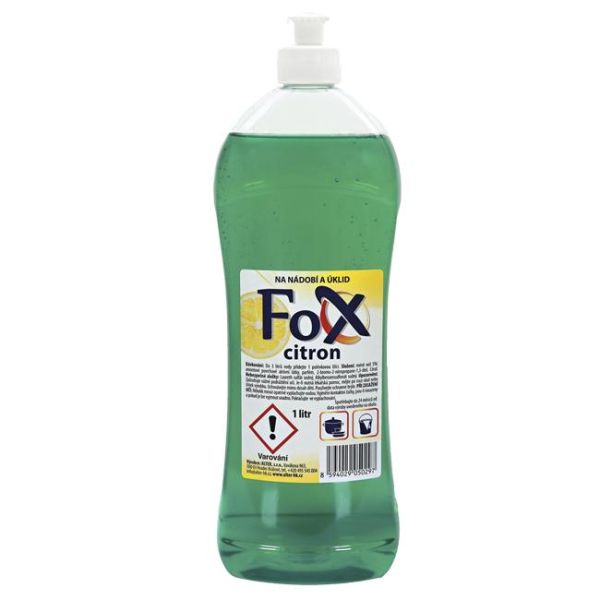 Čistiaci prostriedok na riad Fox citrón 1l 