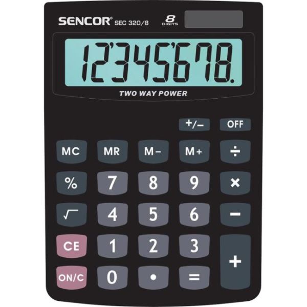 Kalkulačka Sencor SEC 320/ 8 DUAL 