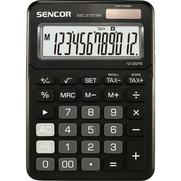 Kalkulačka Sencor SEC 372T/BK čierna 