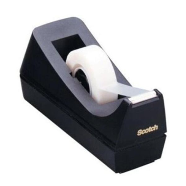 Dispenzor s páskou Scotch Magic C-ST, 19mm x 33m, čierna/strieborná Odvíjač lepiacej pásky Scotch® C60