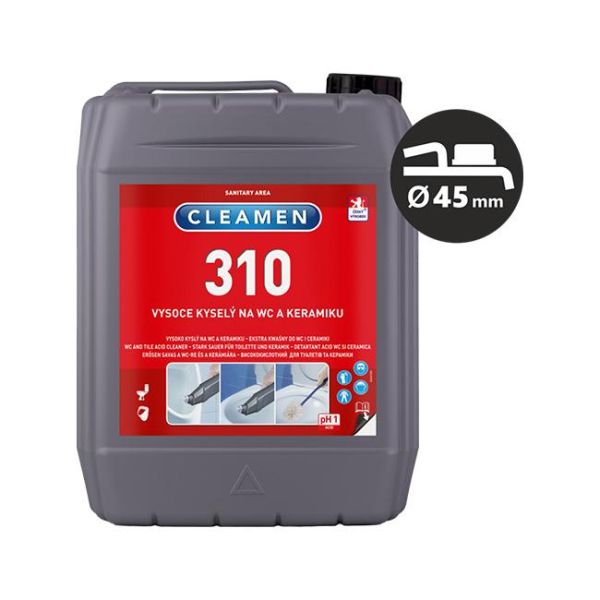 CLEAMEN 310 Gélový čistič WC a keramiky 5 l 