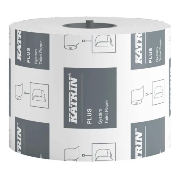 Toaletný papier 2-vrstvový KATRIN Plus System biely, 36 ks 