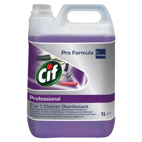 CIF Cleaner Disinfectant 2v1, 5 l čistí a dezinfikuje 