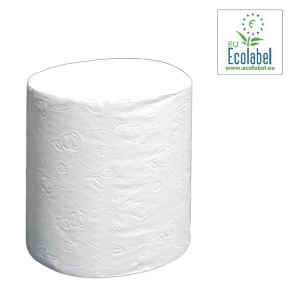 Papierové utierky v rolke 2-vrstvové bez dutinky INPOSAN MAXI, návin 140 m, celulóza biele (6ks) 