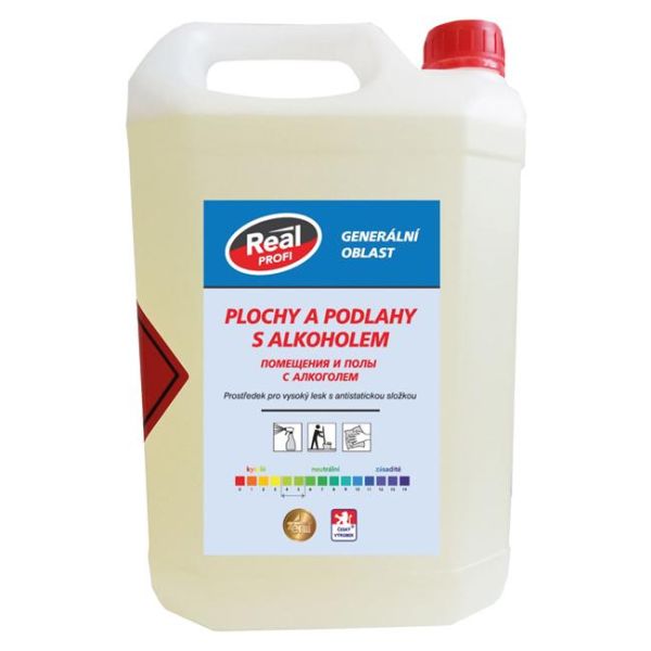 Real profi čistič na podlahy s alkoholom, 5L 