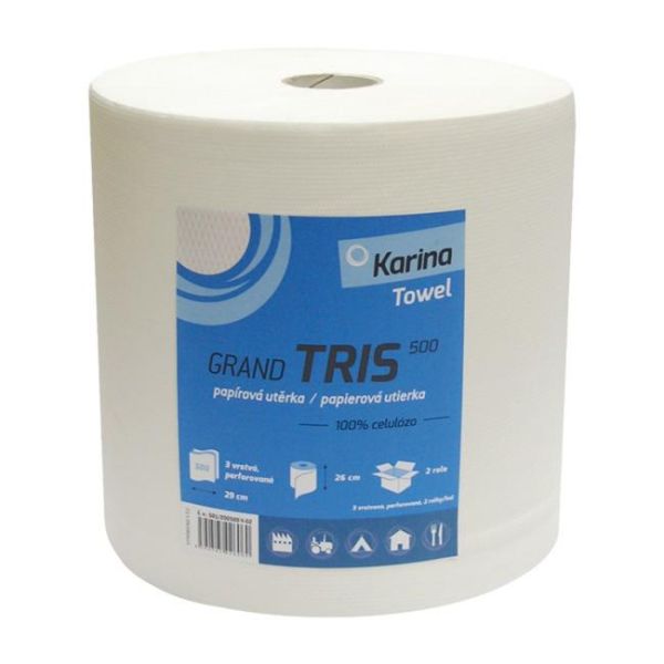 Priemyselné utierky v rolke TRIS, 147 m, 2 ks 