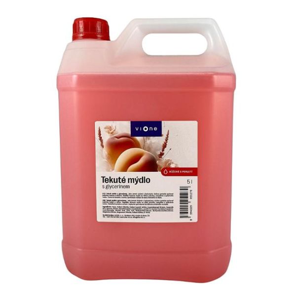 Tekuté mydlo Vione s perleťou, ružové BROSKYŇA 5 l ľahčený kanister 
