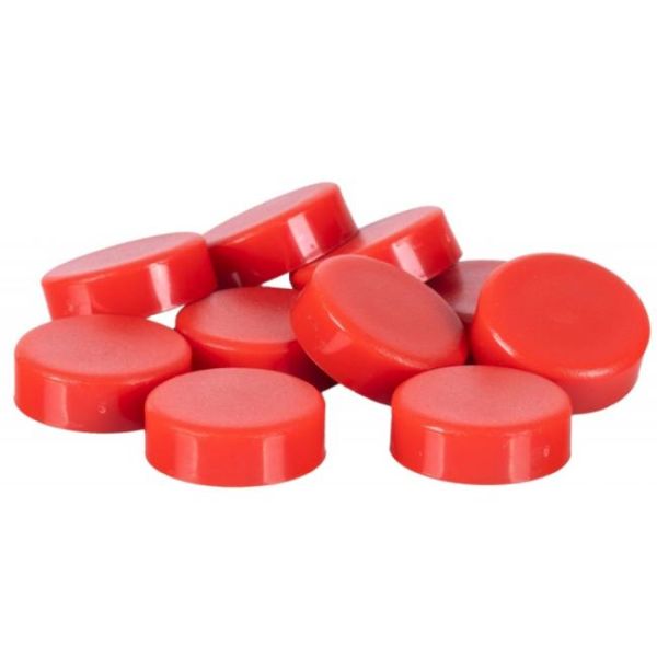 Magnety Q-CONNECT okrúhle, 20 mm, 10 ks, červene 