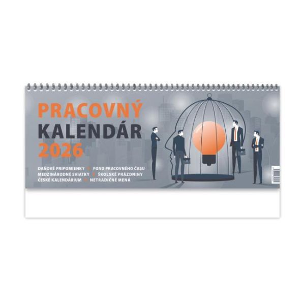 Stolový kalendár stĺpcový 30 x 12 cm - Pracovný veľký 2027 