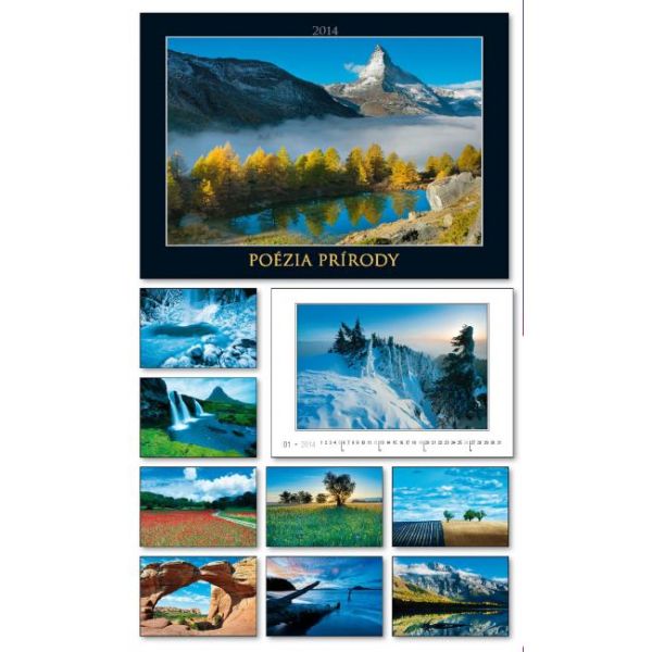Nástenný kalendár 33 x 33 cm Colours of nature 2026 