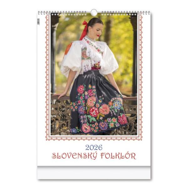 Kalendár nástenný Slovenský folklór 2027