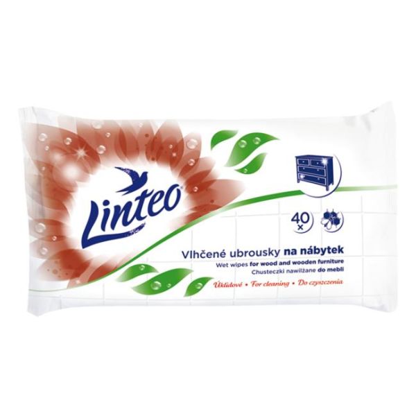 Vlhčené obrúsky Linteo na nábytok, 40 ks 