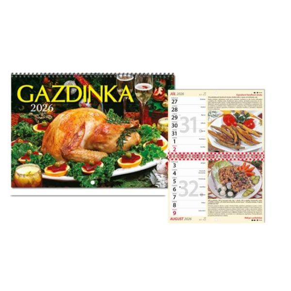 Nástenný kalendár riadkový Gazdinka 21 x 14,5 cm 