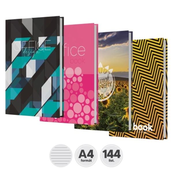 Záznamová kniha A4 144 listov linajková 