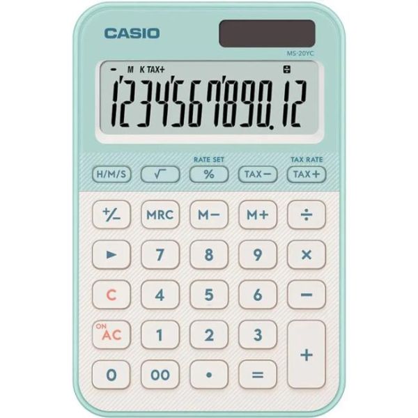 Kalkulačka stolná Casio MS 20 YC LG zelená 