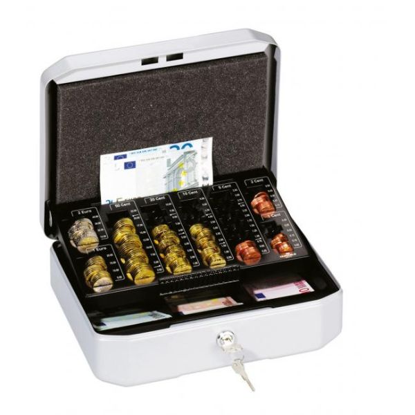 Euro-pokladnička DURABLE EUROBOXX S 283x100x225mm strieborná 