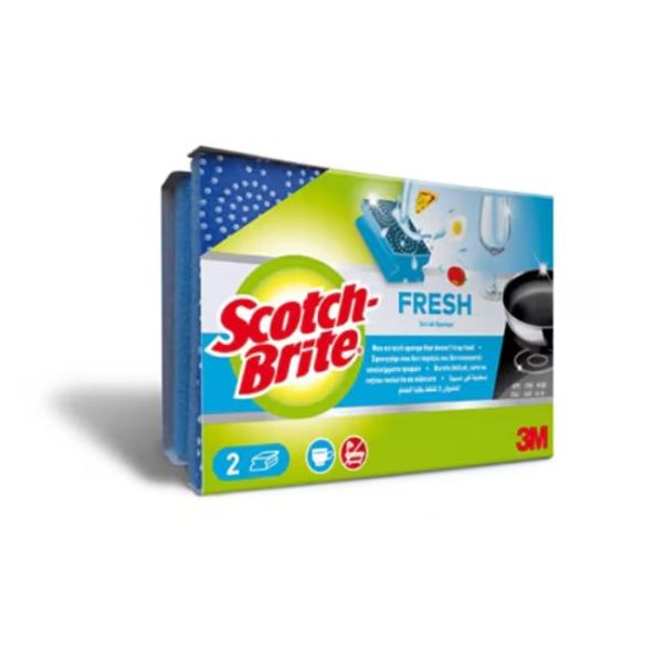 Hubka Scotch-Brite Fresh Nail Saver Scrub Dots na jemné povrchy 2 ks 