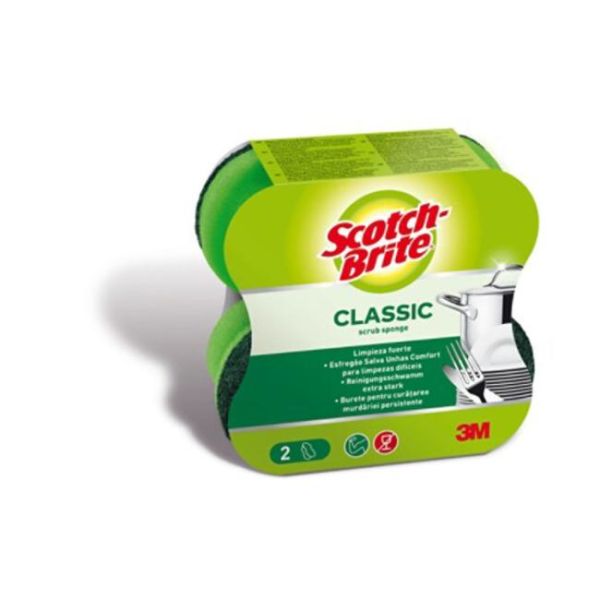 Hubka Scotch-Brite Classic Comfort na náročné čistenie 2 ks 