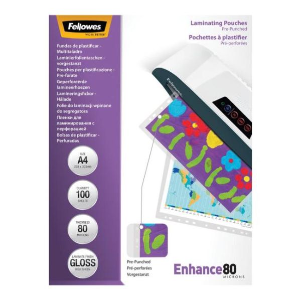 Laminovacie fólie Fellowes Filex A4 80 mic. 228x303 mm 