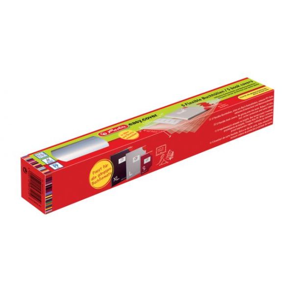 Flexibilný obal na knihy a zošity Herlitz easy.cover, 5 ks, v krabičke 