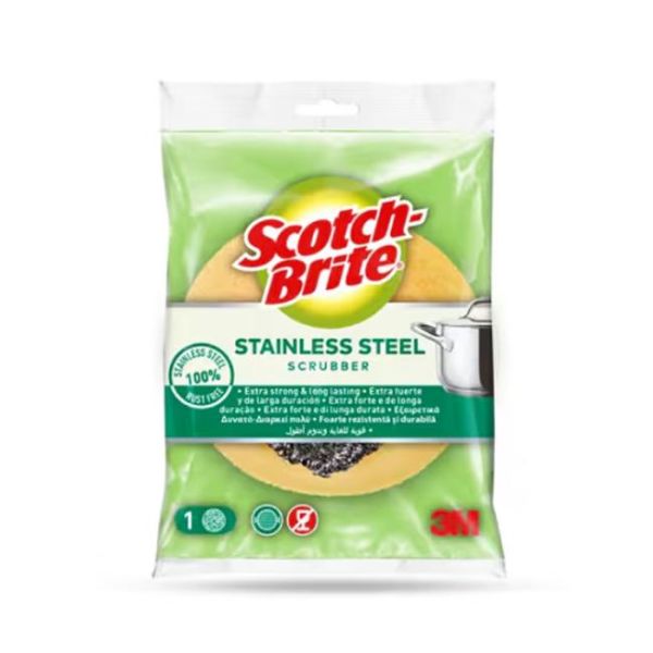 Drôtenka nerezová Scotch-Brite s penovým úchopom, 1 ks 