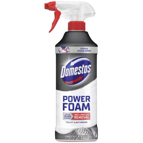 Domestos čistiaca pena na WC a kúpeľne Power Foam 435ml na vodný kameň 