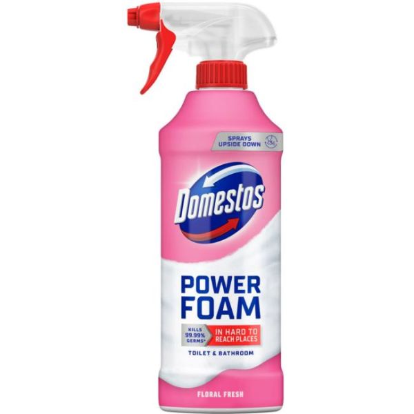 Domestos čistiaca pena na WC a kúpeľne Power Foam 435ml Floral fresh 