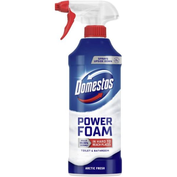 Domestos čistiaca pena na WC a kúpeľne Power Foam 435ml Arctic 