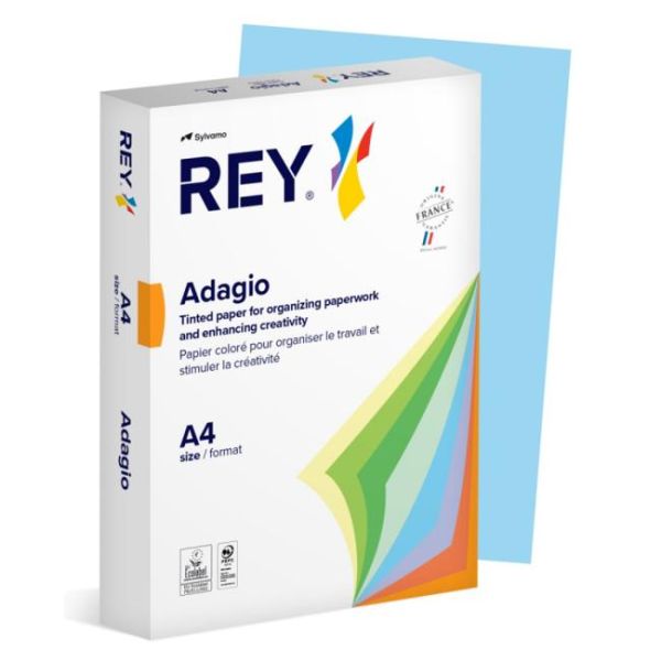 Farebný papier REY ADAGIO 48 svetlo modrý 80g 