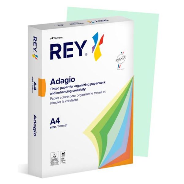 Farebný papier REY ADAGIO 81 pastelovo zelený 80g 