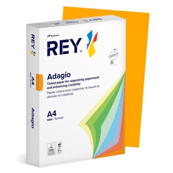 Farebný papier REY ADAGIO 70 intezívny oranžový 80g 
