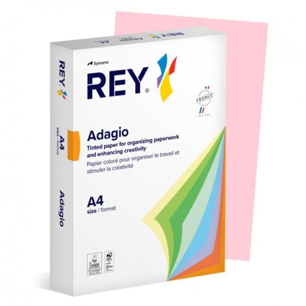 Farebný papier REY ADAGIO 89 pastelový ružový 160g 