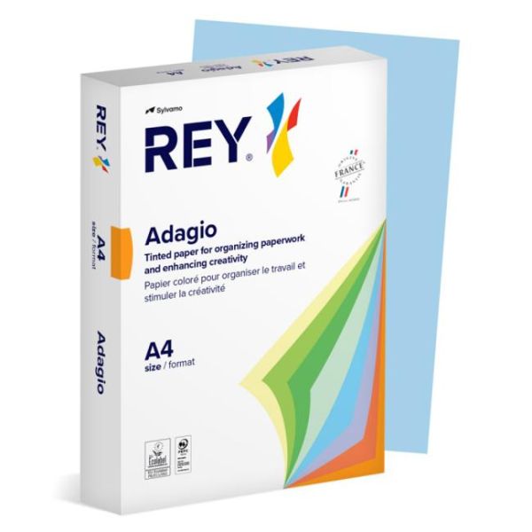 Farebný papier REY ADAGIO 01 pastelový modrý 160g 