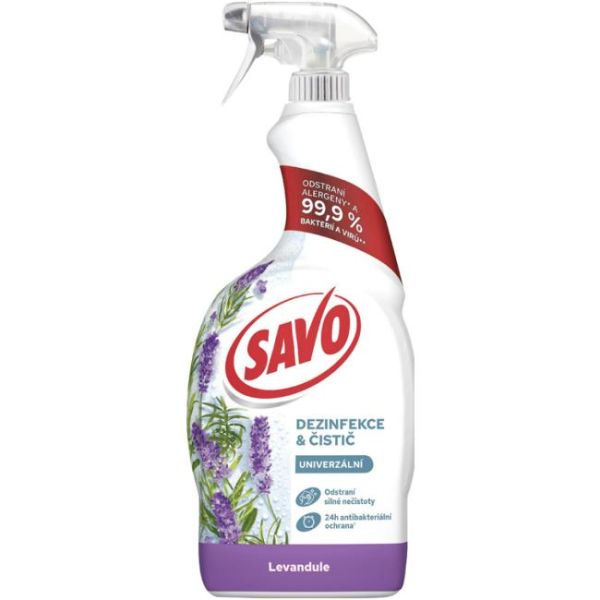 Savo dezinfekčný čistič s rozprašovačom Levanduľa 700 ml 