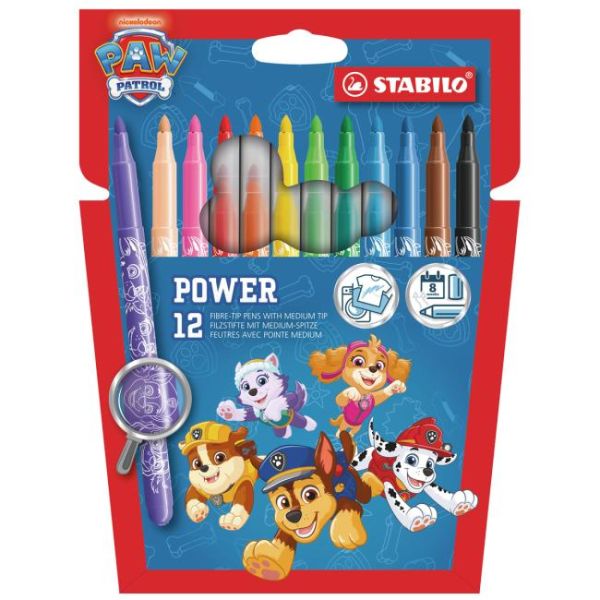 Sada popisovačov STABILO power Paw Patrol 12ks 